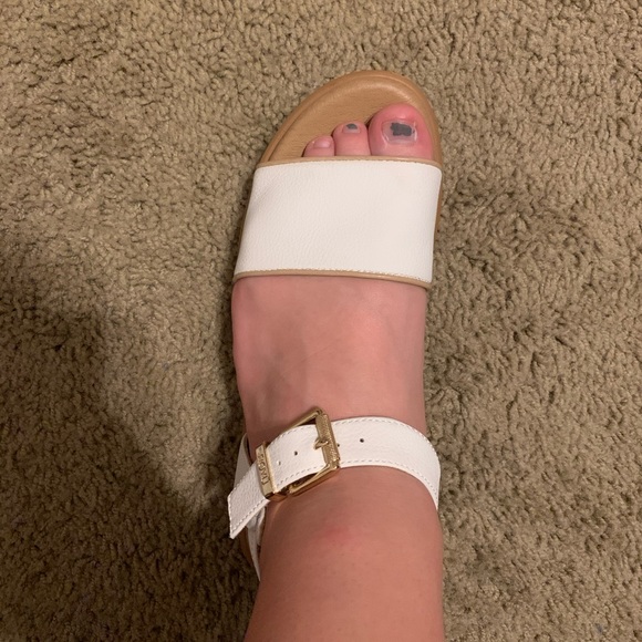 White Womens Platform Sandals - Picture 4 of 6